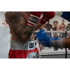 Premium Fighter - Ökölvívó short (piros/ezüst)