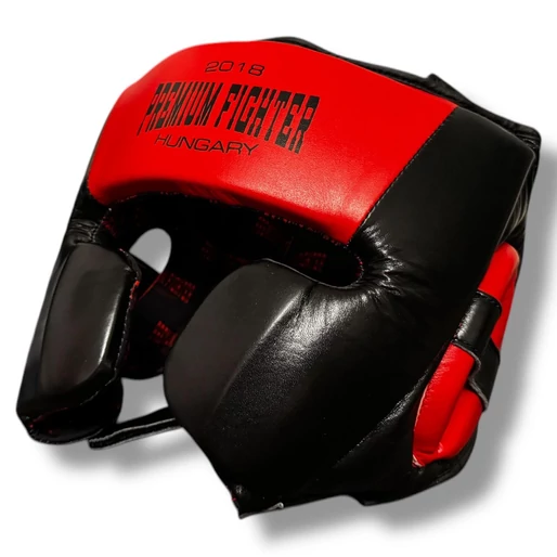 Premium Fighter - Training  Fejvédő (fekete/piros) 