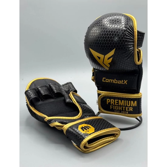 Premium Fighter Buffla Kesztyű - CombatX Black Gold Edition- Limitált Kiadás
