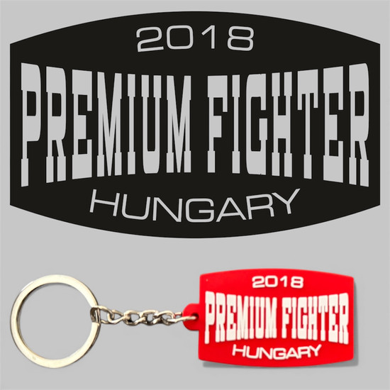 Premium Fighter - Kulcstartó - PIROS