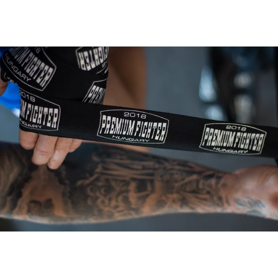 Premium Fighter - Bandázs 3.5m FEKETE