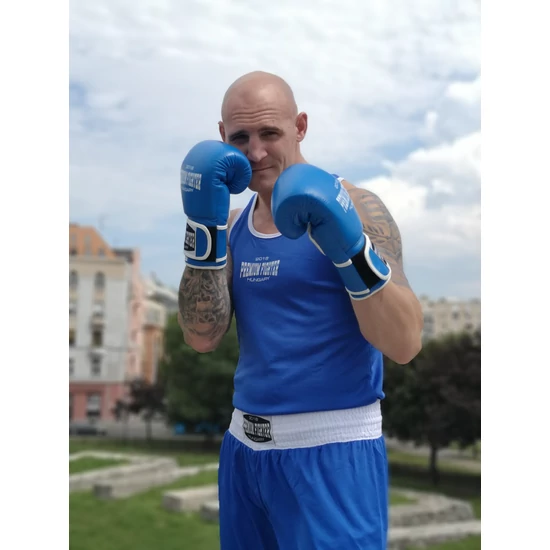 Premium Fighter – Amatőr boksz szett (Piros/Kék)
