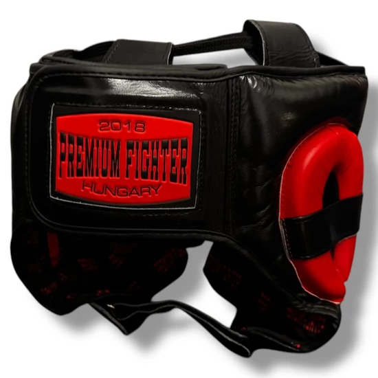 Premium Fighter - Training  Fejvédő (fekete/piros) 