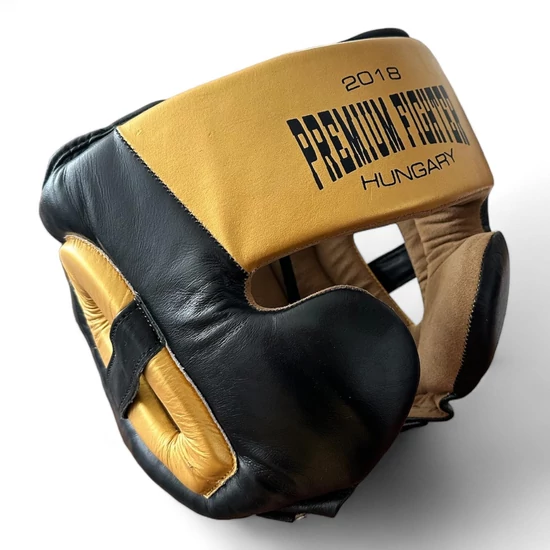 Premium Fighter - Training Fejvédő (fekete/arany)