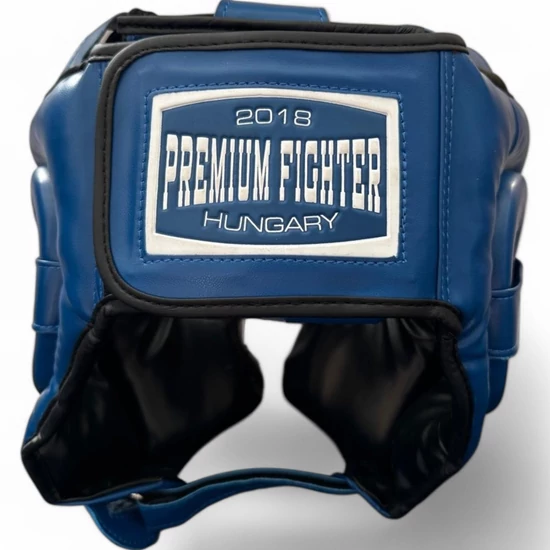 Premium Fighter - Training  Fejvédő (Kék) - Műbőr