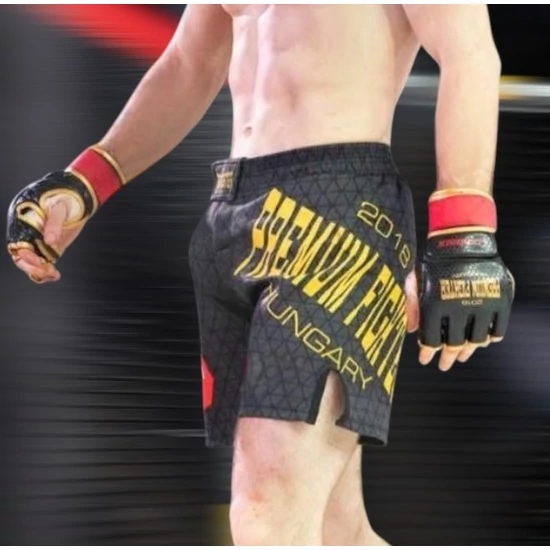 Premium Fighter MMA Short Black Carbon edition ( CombatX Fusion )